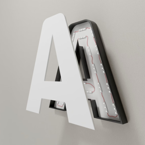 Custom 3D Channel Letters LED Frontlit/Backlit/Fulllit/Sidelit/Non-illuminated