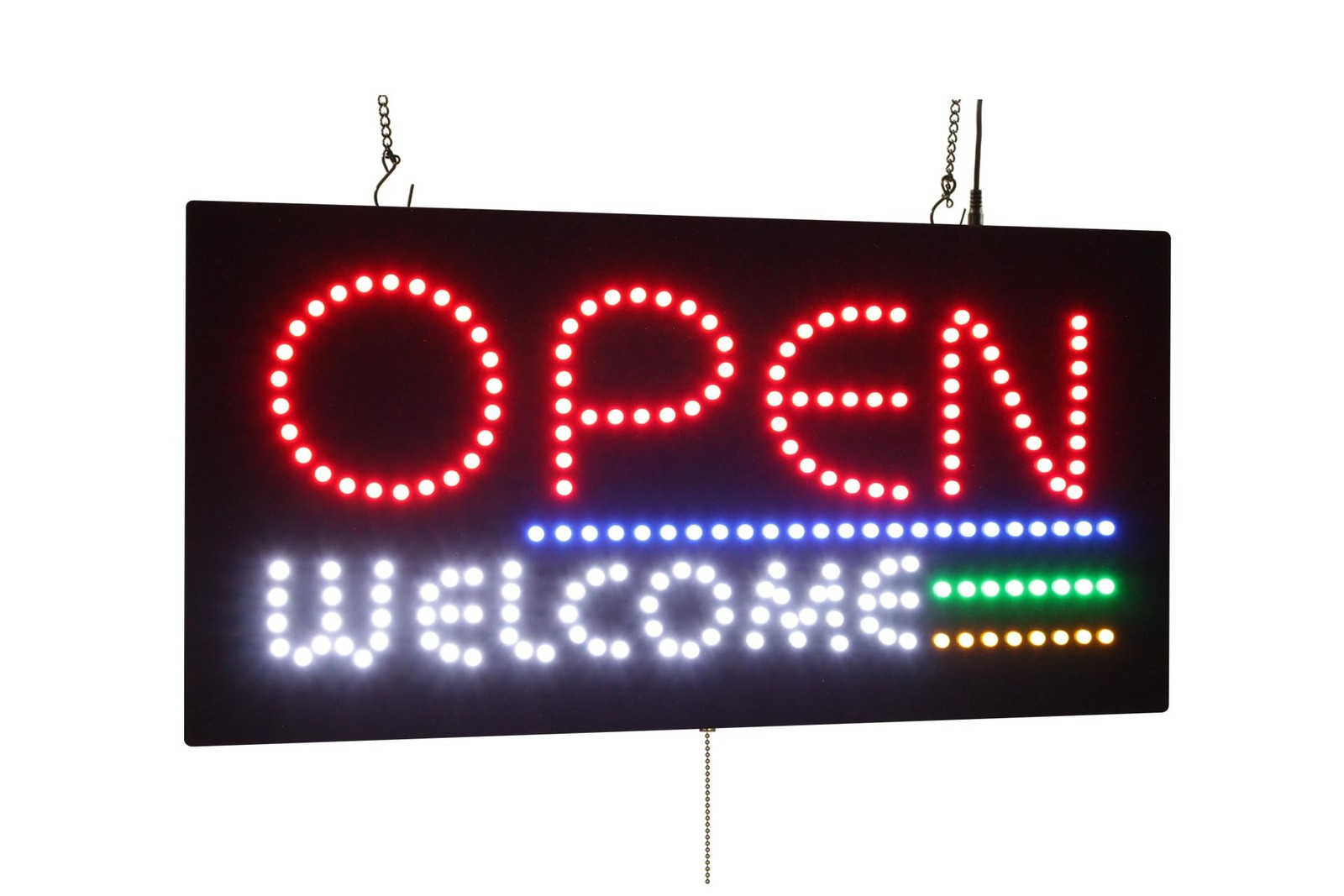 Open Welcome Sign 24X12 60X30Cm Topking Led Neon Florescent Signage Signboard