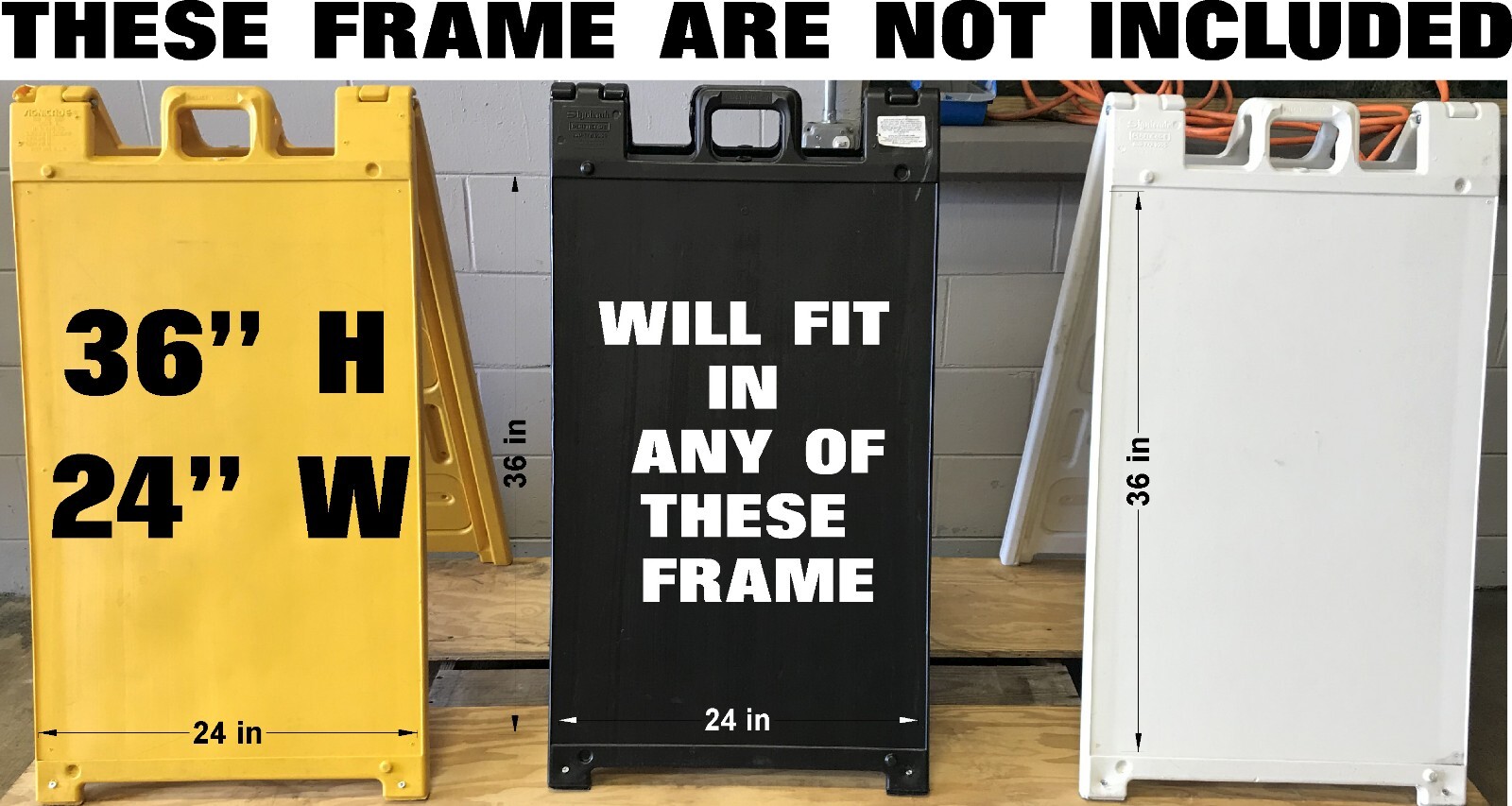 50 Signs Board 36” X 24” x4 mm Corrugated Plastic Flute 24 » Bundles 50 Pieces
