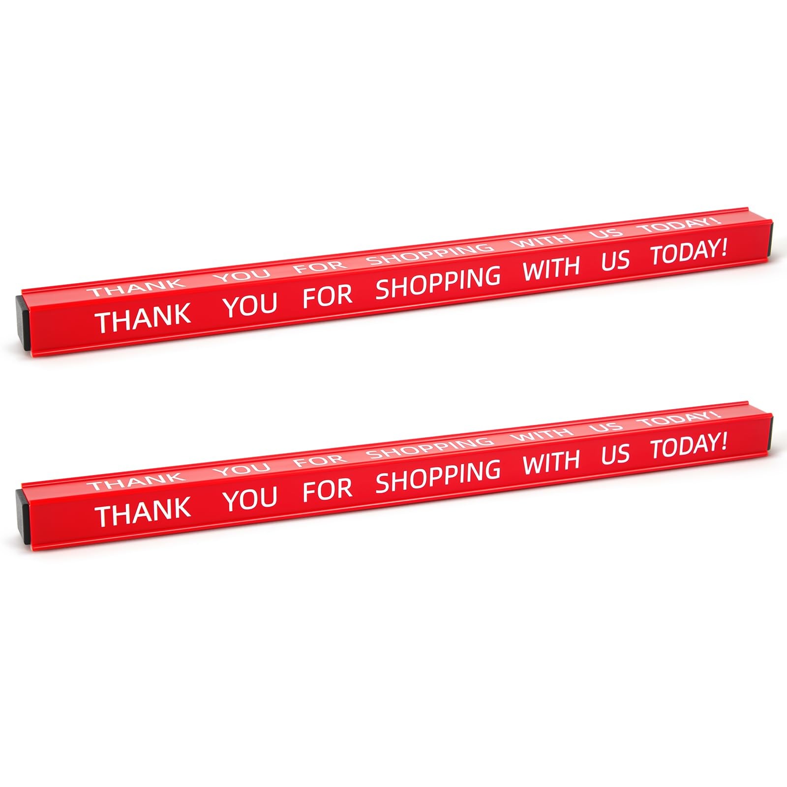2 Pcs Checkout Lane Divider Red Resin Tabletop Belt Grocery Store Supermarket