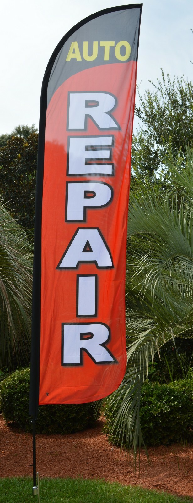 AUTO REPAIR Advertising Promotional Feather Flag Windless Flutter Banner!