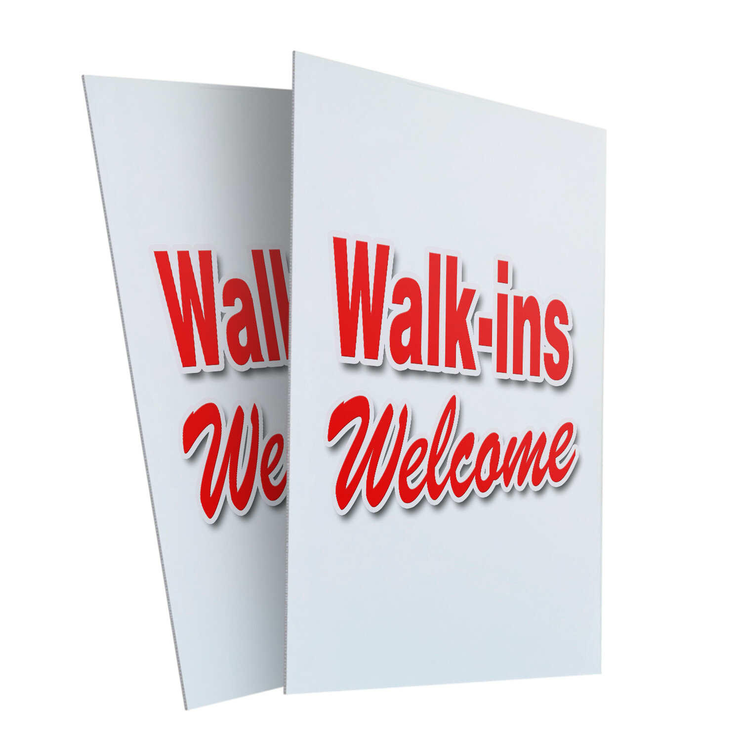 A-frame Sidewalk Walk-ins Welcome 24&Prime; x 36&Prime; Double Sided A-Frame Sidewalk Sign