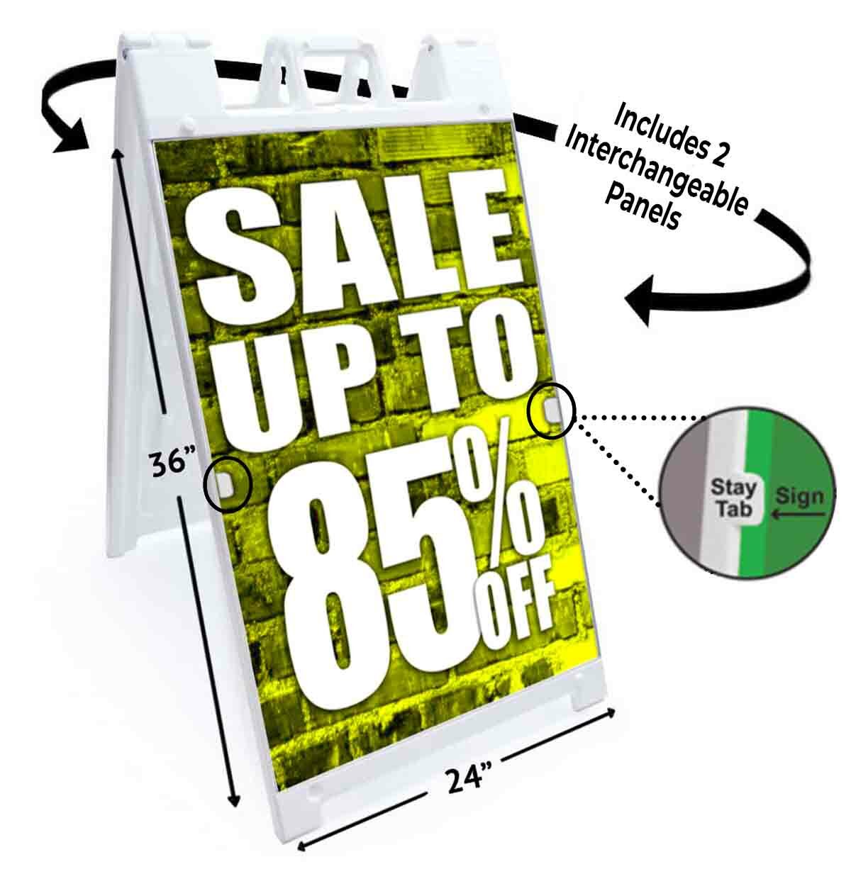SALE UP TO 85% OFF Signicade 24×36 Aframe Sidewalk Sign Banner Decal DISCOUNT