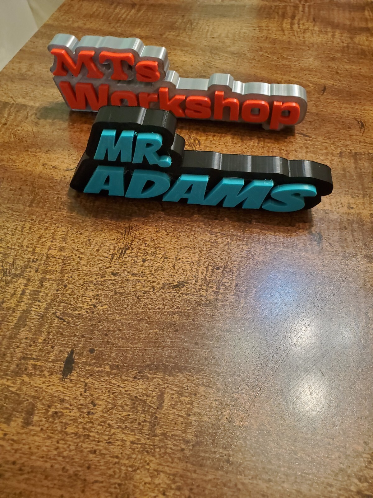 Personalized Desk Plate | Custom 3D Printed Name Sign | Unique Gift