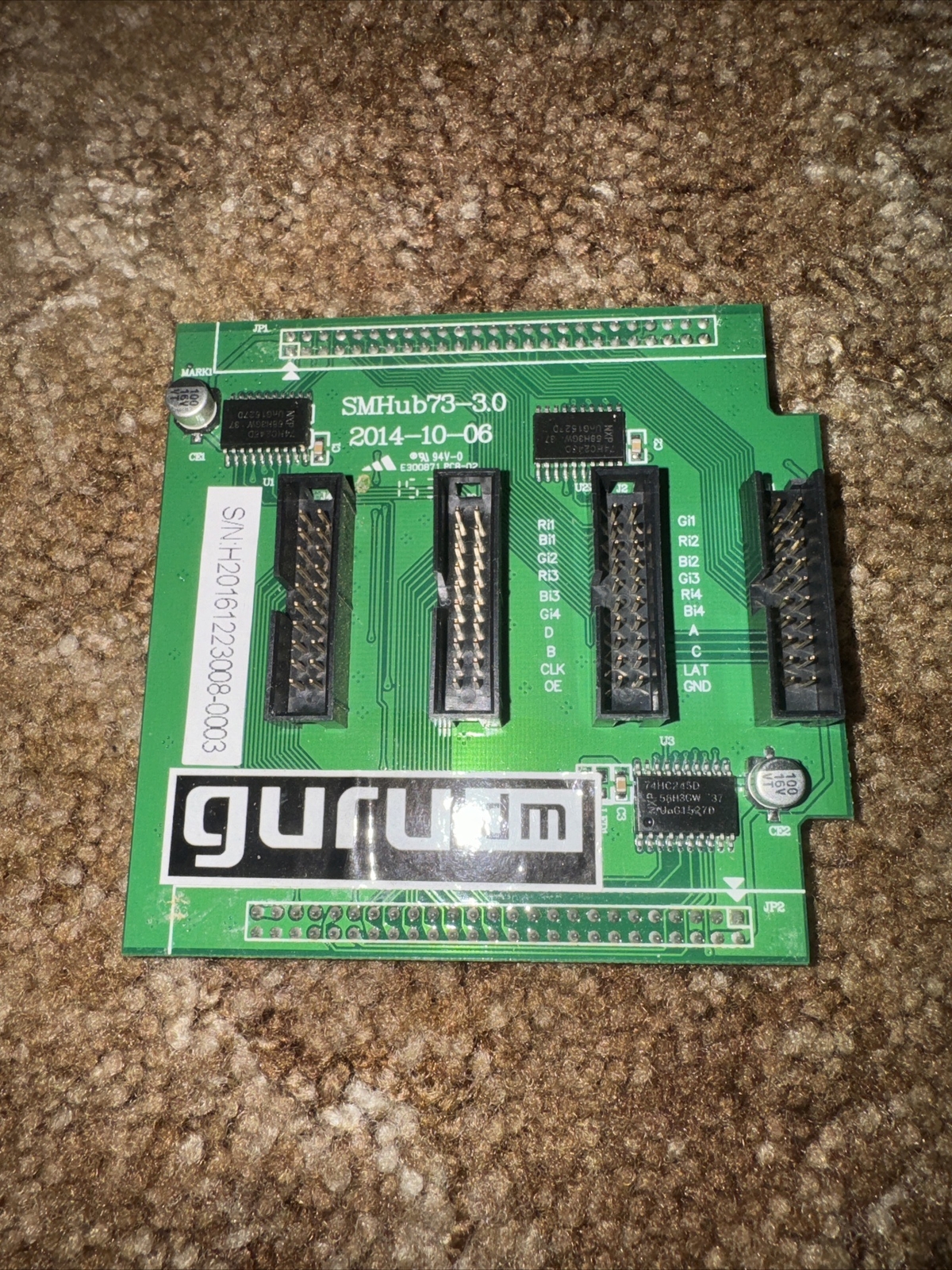 1- LED Sign Hub Card Signtronix Guru HUB 73 4 line output