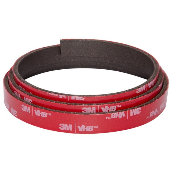 Neodymium Magnetic Strip – 12.5mm x 2.0mm x 1metre | 3M 4910 VHB Adhesive Tape