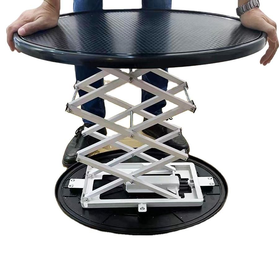 Custom Printed Portable Oval Up Stand with LED Light Folding Promotional Table