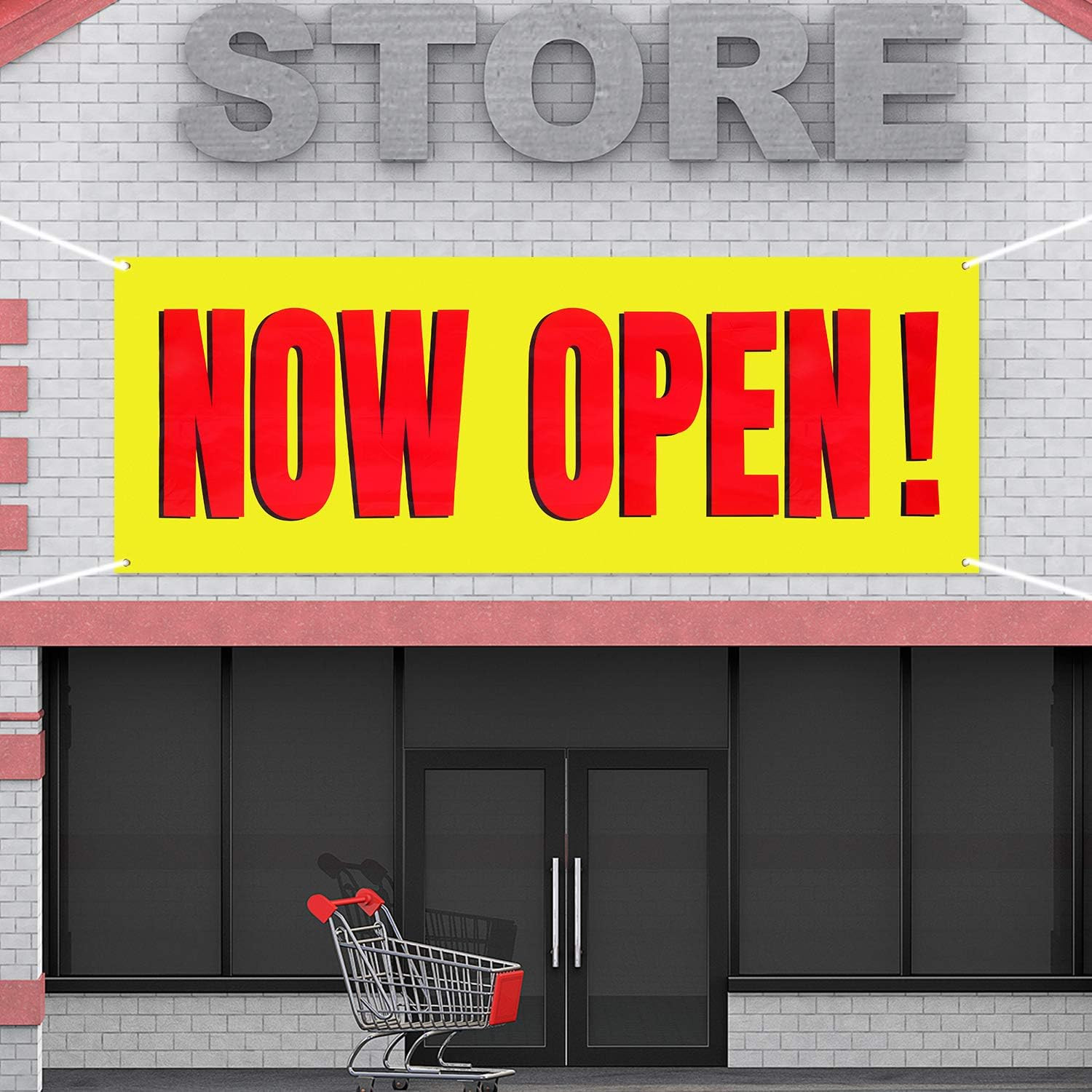 Large Now Open Banner Outdoor Indoor Signs Polyester Oxford Cloth Now Open Sign