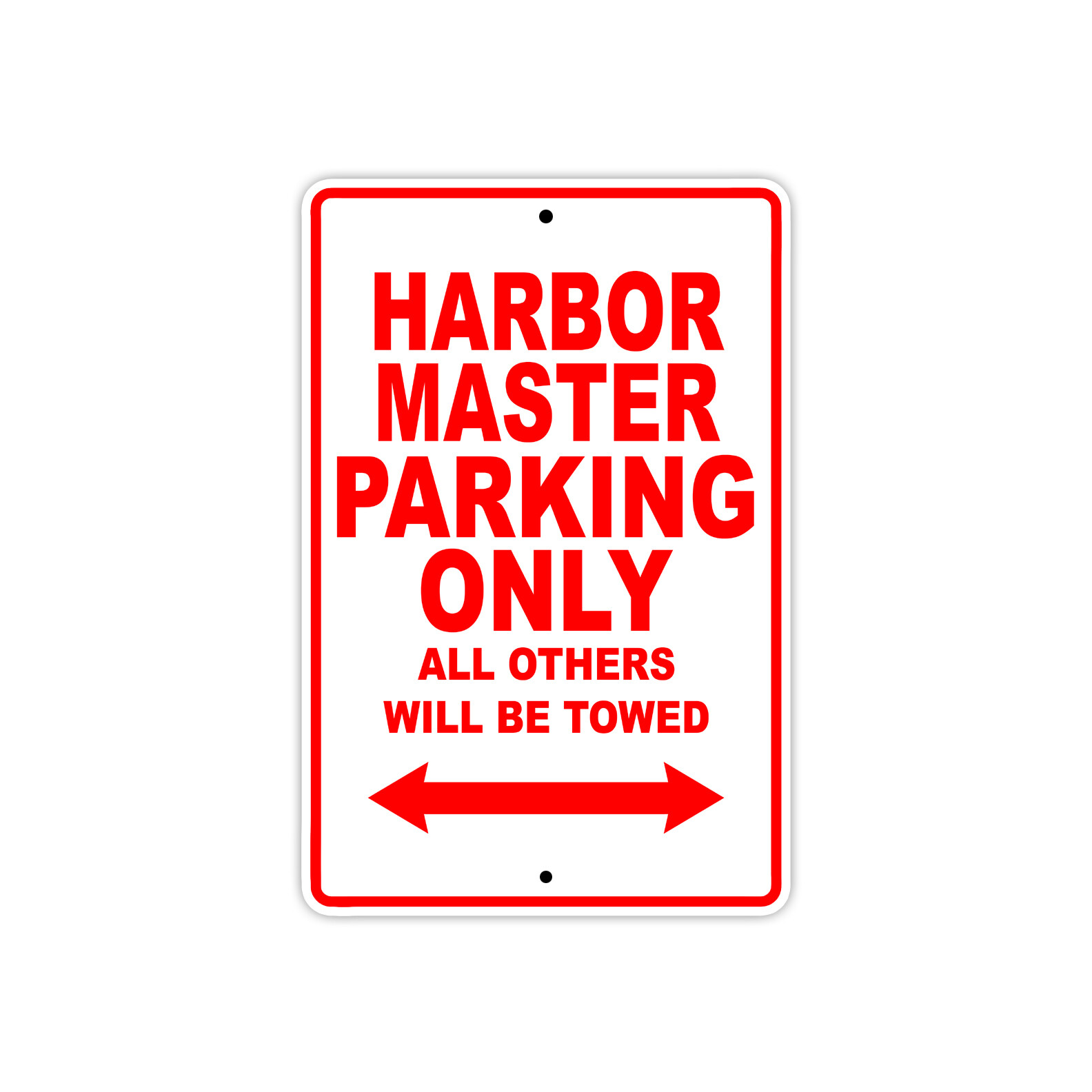 Harbor Master Parking Only Boat Ship Decor Novelty Notice Aluminum Metal Sign