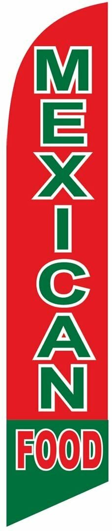 Mexican Food Feather Banner Swooper Flag, Replacement Flag Only
