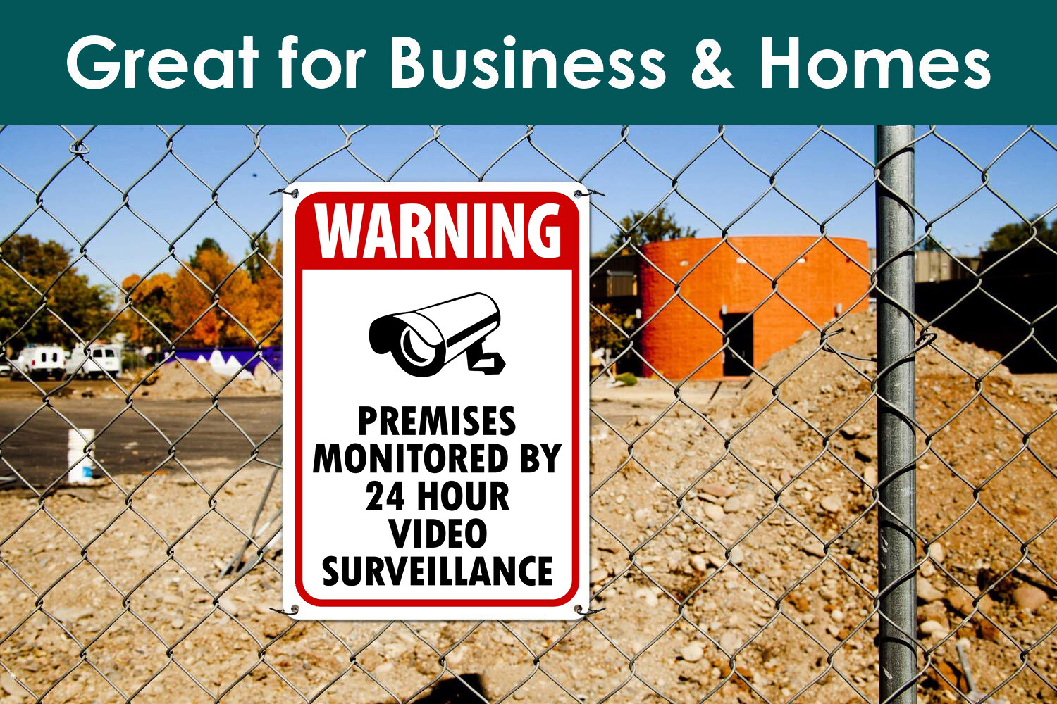 Surveillance Signs cctv Warning Signs 24 Hour Video Surveillance Sign 10 x 14