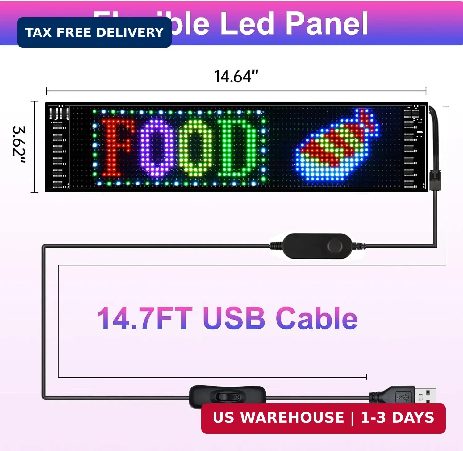 Devil Eyes Light for Cars,Programmable LED Sign,LED Sign for Car,Bluetooth APP C