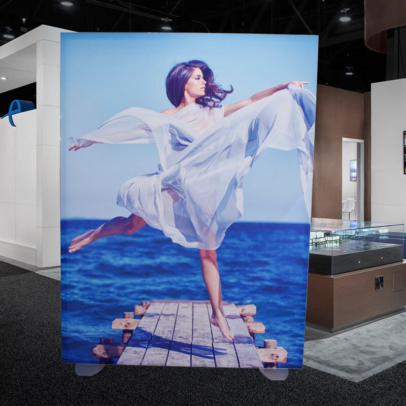 6ft*6ft LED Frameless Fabric Light Box Customize Trade Show Advertising Display
