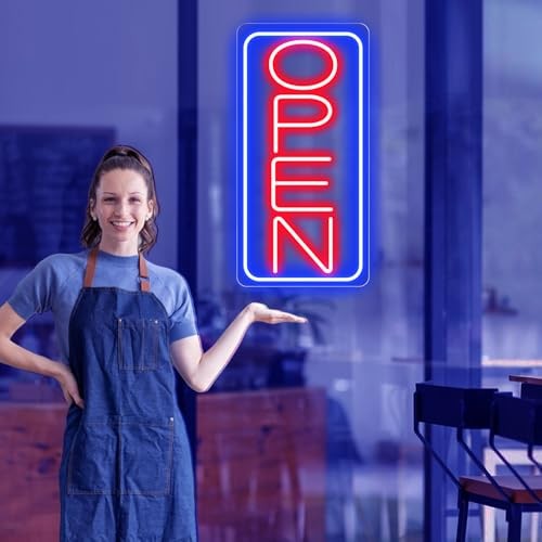 22&Prime; X 11&Prime; Led Neon Open Signs for Business Ultra Bright Plug In Electric Light