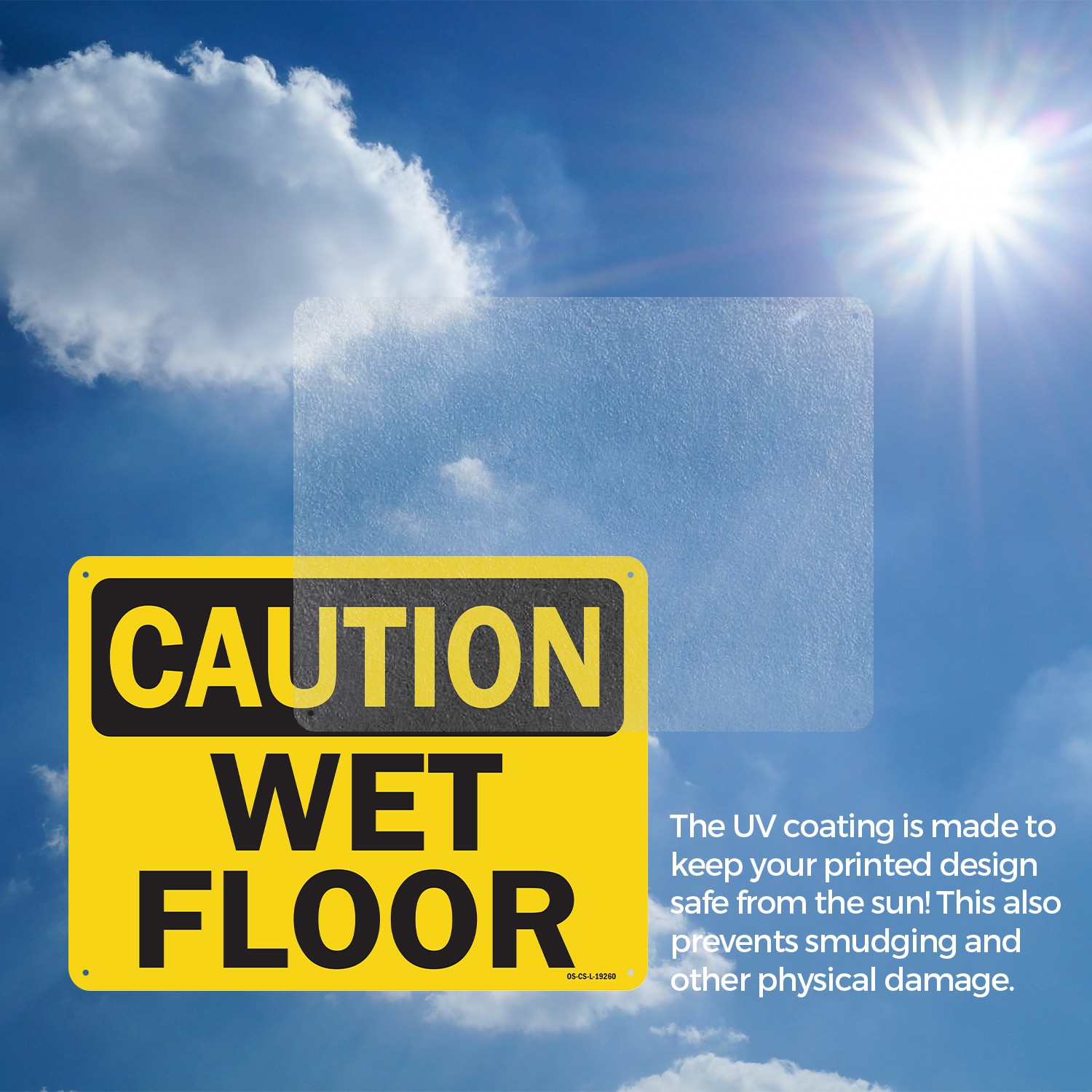 Wet Floor OSHA Caution Sign Metal, Plastic, Or Decal – 5 or 10 Pack