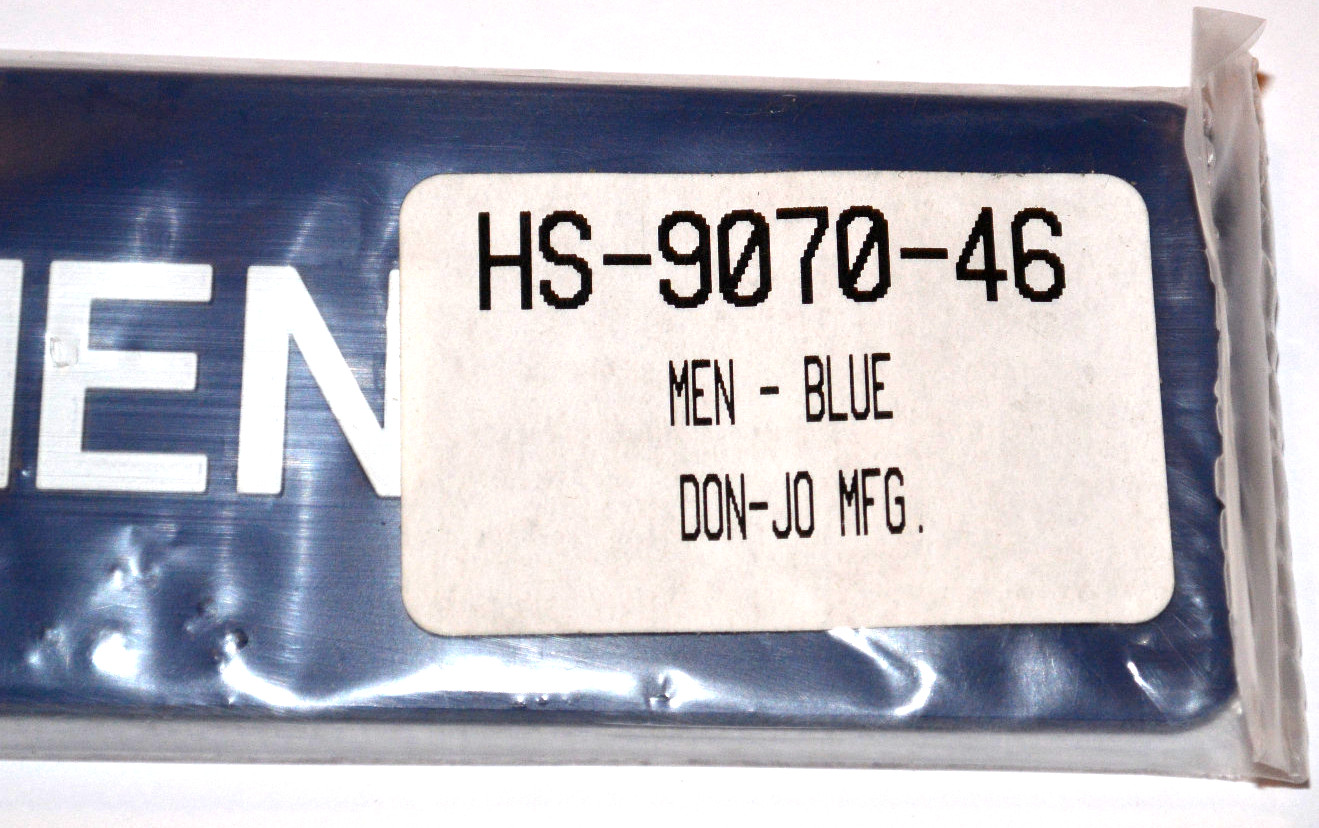 NEW MEN & WOMEN SIGNS! 1-3/4&Prime; x 6&Prime;! SELF ADHESIVE! BLUE! BRAILLE! DON-JO HS 9070