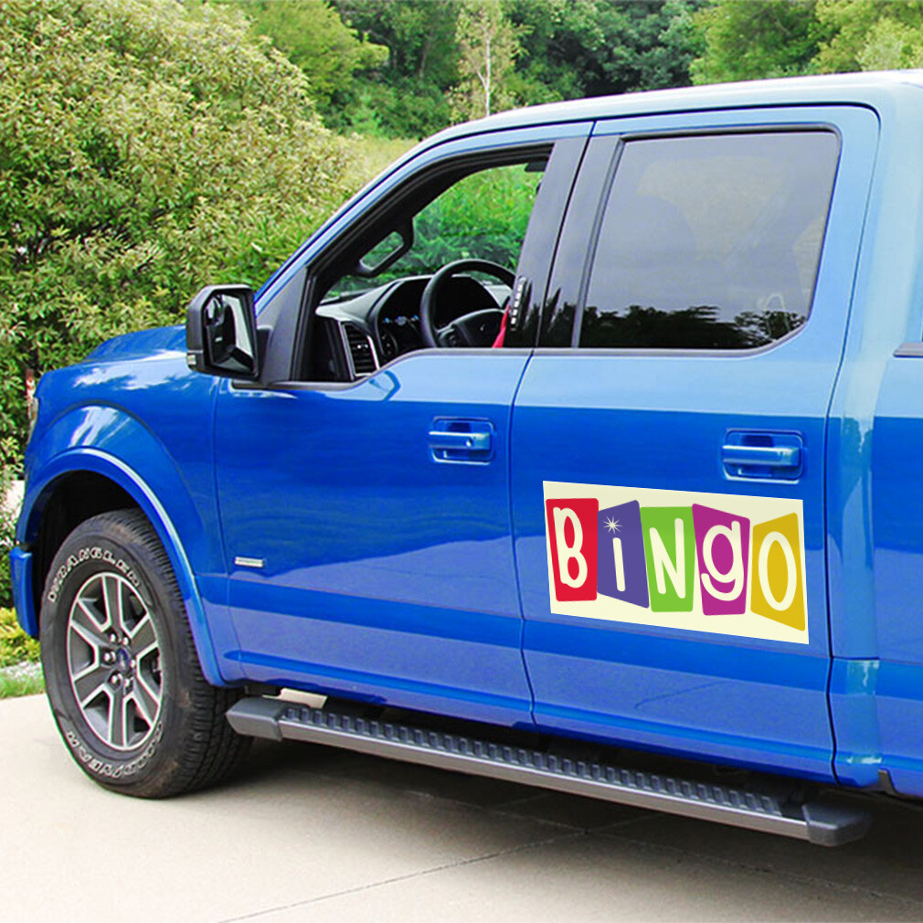 Car Magnet Set of 2 Bingo A Outdoor Advertising Printing Industrial Sign