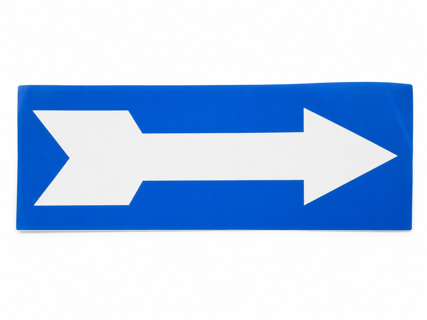 10 Brady Blue & White Self-Adhesive Vinyl Arrow Decals 12&Prime; x 4&Prime; Directional Sign