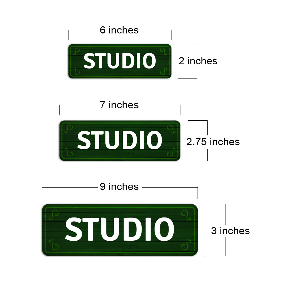 Standard Plus STUDIO Door or Wall Sign | Office & Home Signage
