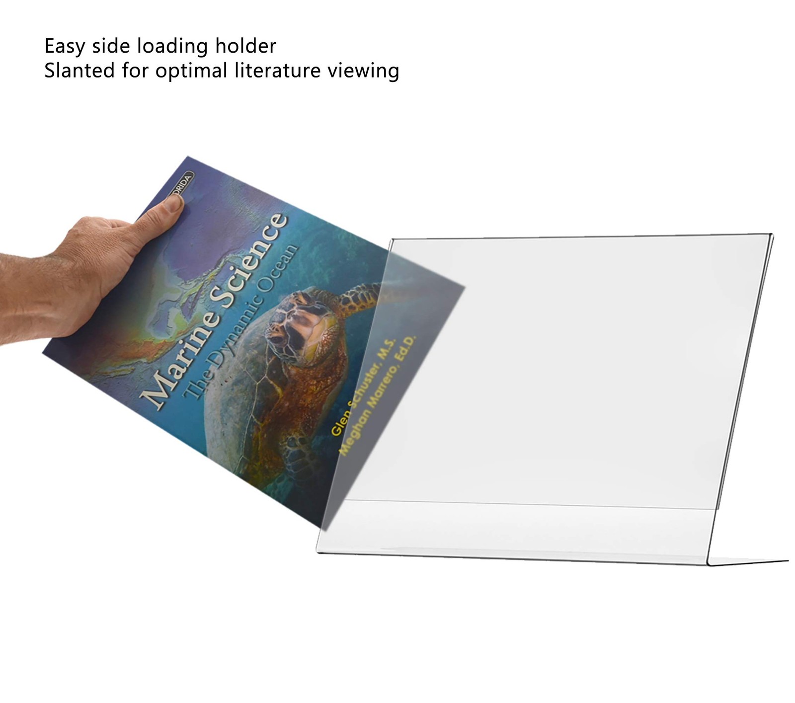 Marketing Holders Large Sign Holder Poster Display 14” x 14&Prime;w x 11&Prime;h, Clear