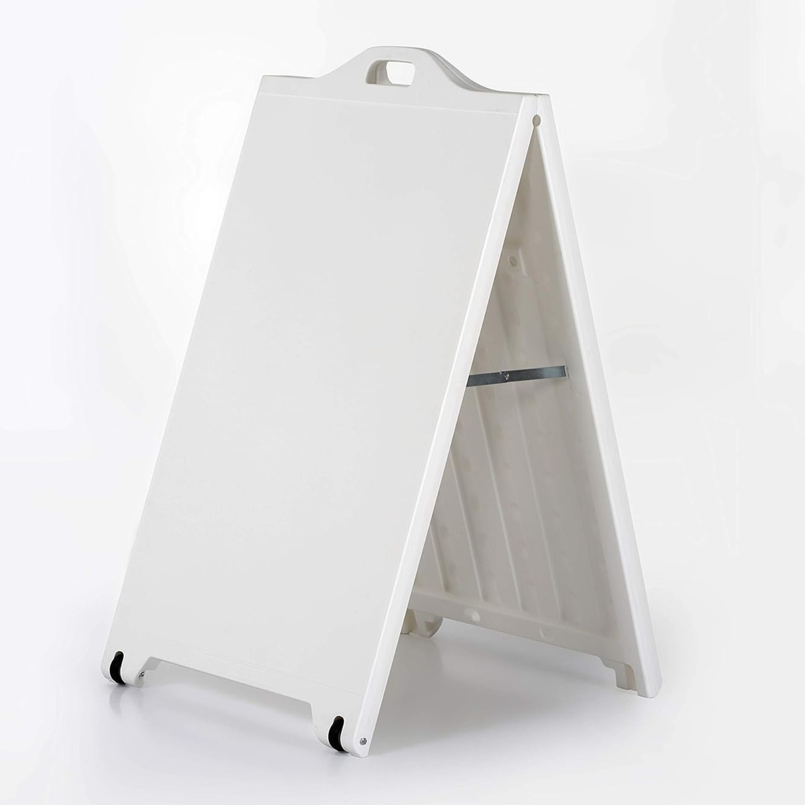 Street SignPro Board White A-Frame Sidewalk Sign with 2 Sticker Signs 24×36 inch