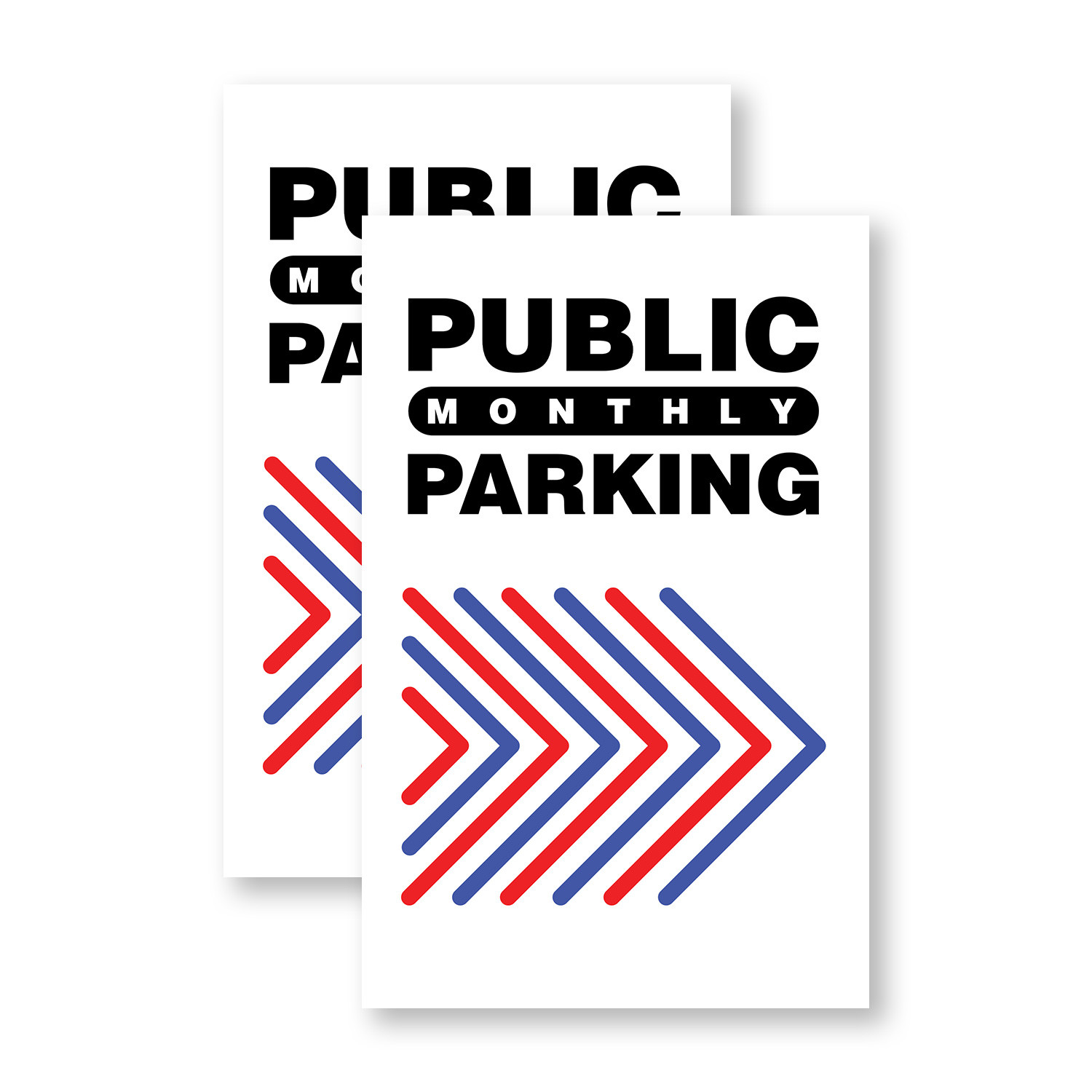 Public Monthly Parking Right Heavy Duty A-Frame Sidewalk Sign Reliable Parking