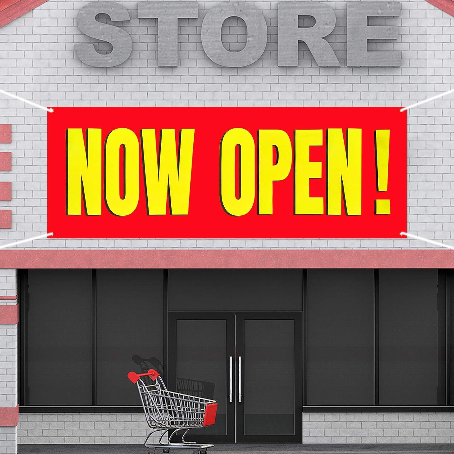 Large Now Open Banner Outdoor Indoor Signs Polyester Oxford Cloth Now Open Sign