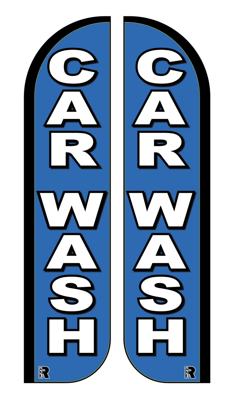 CAR WASH Advertising Promotional Feather Waving Flutter Business Flag Banners!
