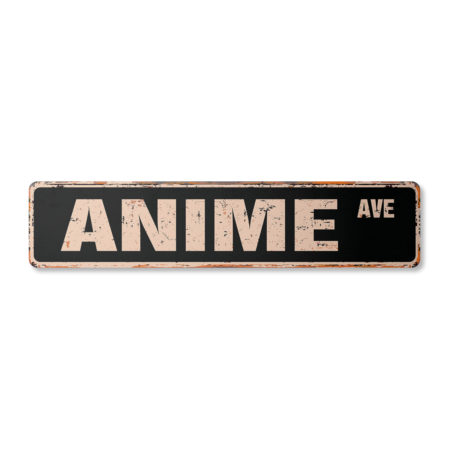 ANIME Vintage Street Sign Metal Plastic cartoon japanese japan show animation