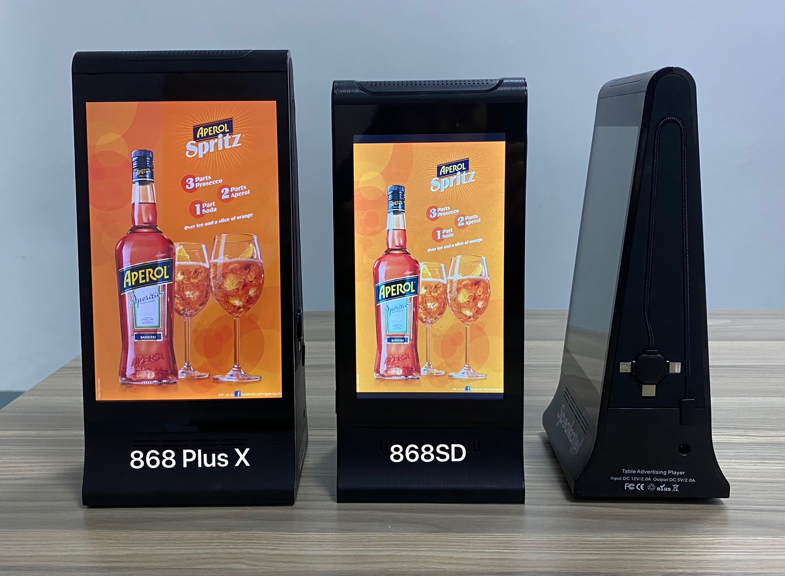 New 8 Inch Double Side LCD Touch Screen Digital Desktop Advertising Player