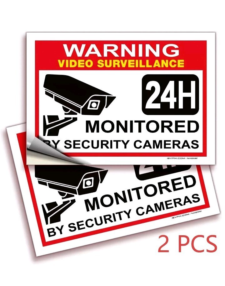 Smile You&rsquo;re on Camera Sign Video Surveillance Signs 10&Prime;x 7&Prime; UV Protected cctv