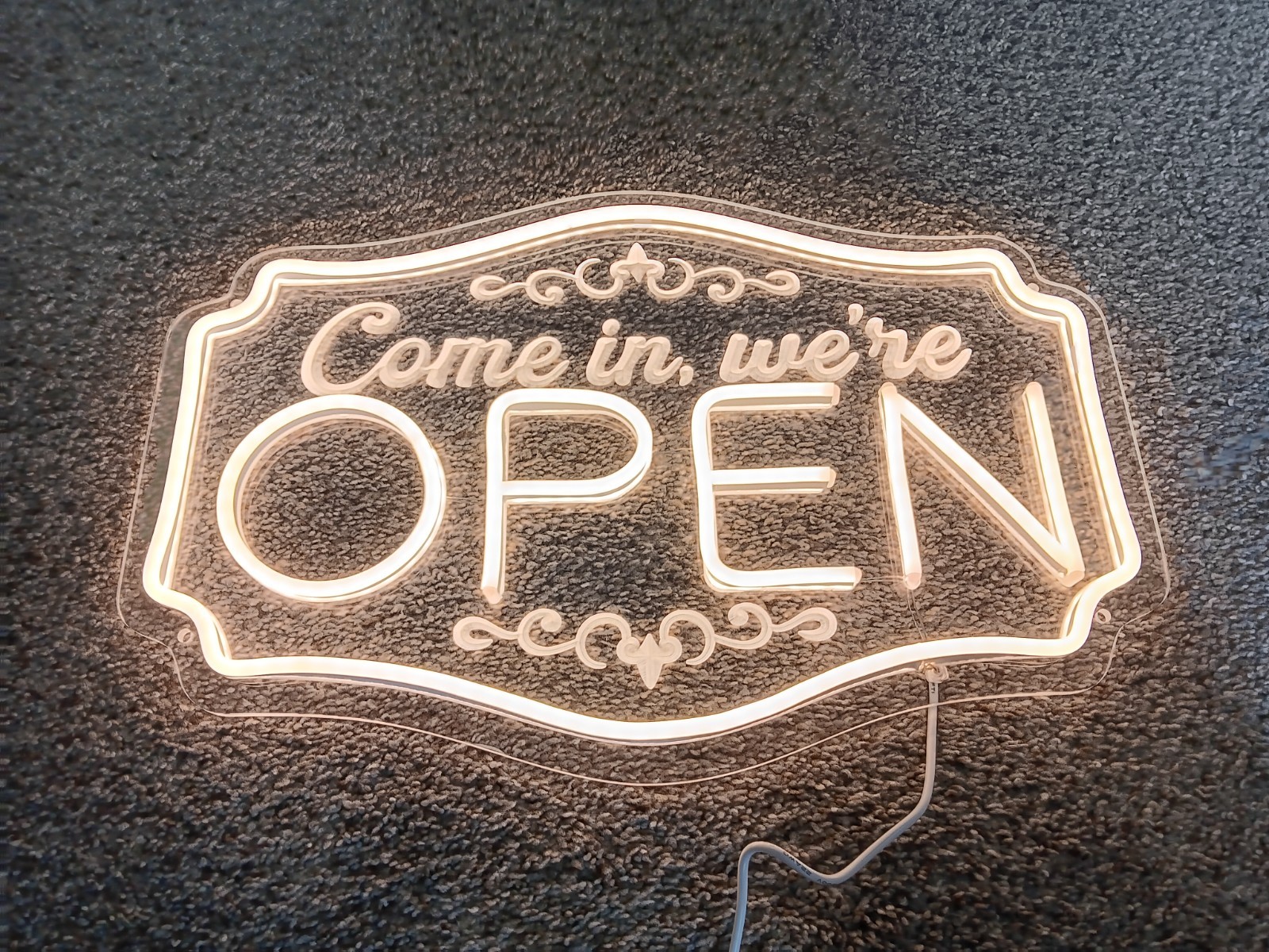 LED Open Sign for Business Adjustable Brightness 16&Prime; Wide 10 1/2&Prime; Tall
