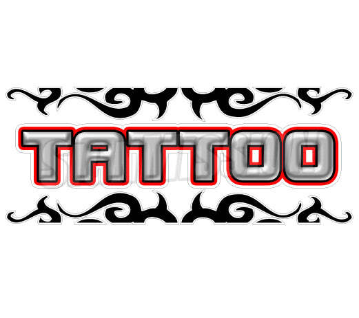 TATTOO Window Decal shop tattooing sign vinyl art piercing artist sticker
