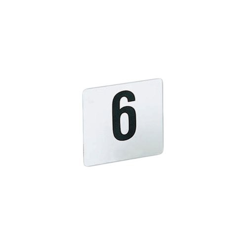, Inc. 4150 Table Number, Heavy Plastic, Nos. 101-150, 4&Prime; W, 4&Prime; L, White