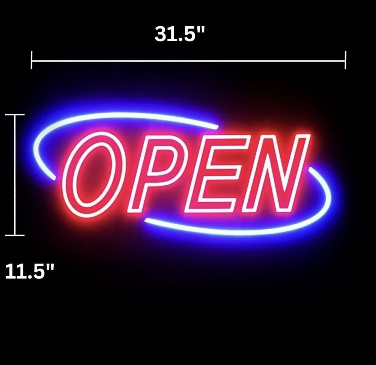 Optiva Open Signs | Neon Open Sign Look, LED Lights | 12 Eye-Catching Animations