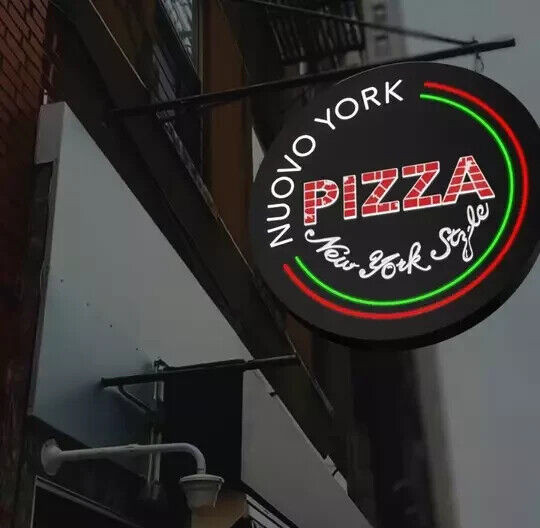 Custom Push Through Signs 3D Wall Logo Business Metal Signs LED Illuminated