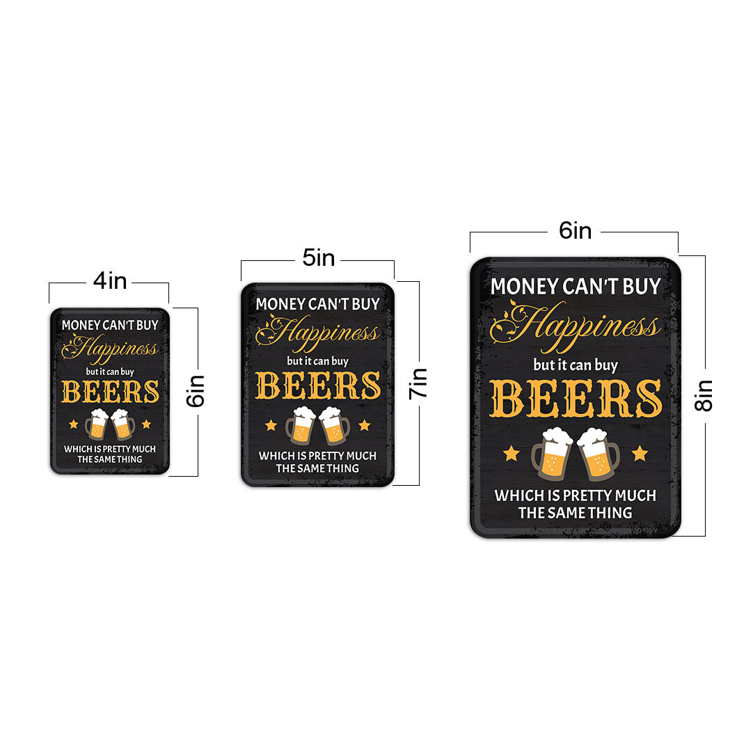 Portrait Round Plus Money Can&rsquo;t Buy Happiness But It Can Buy BEERS Which….
