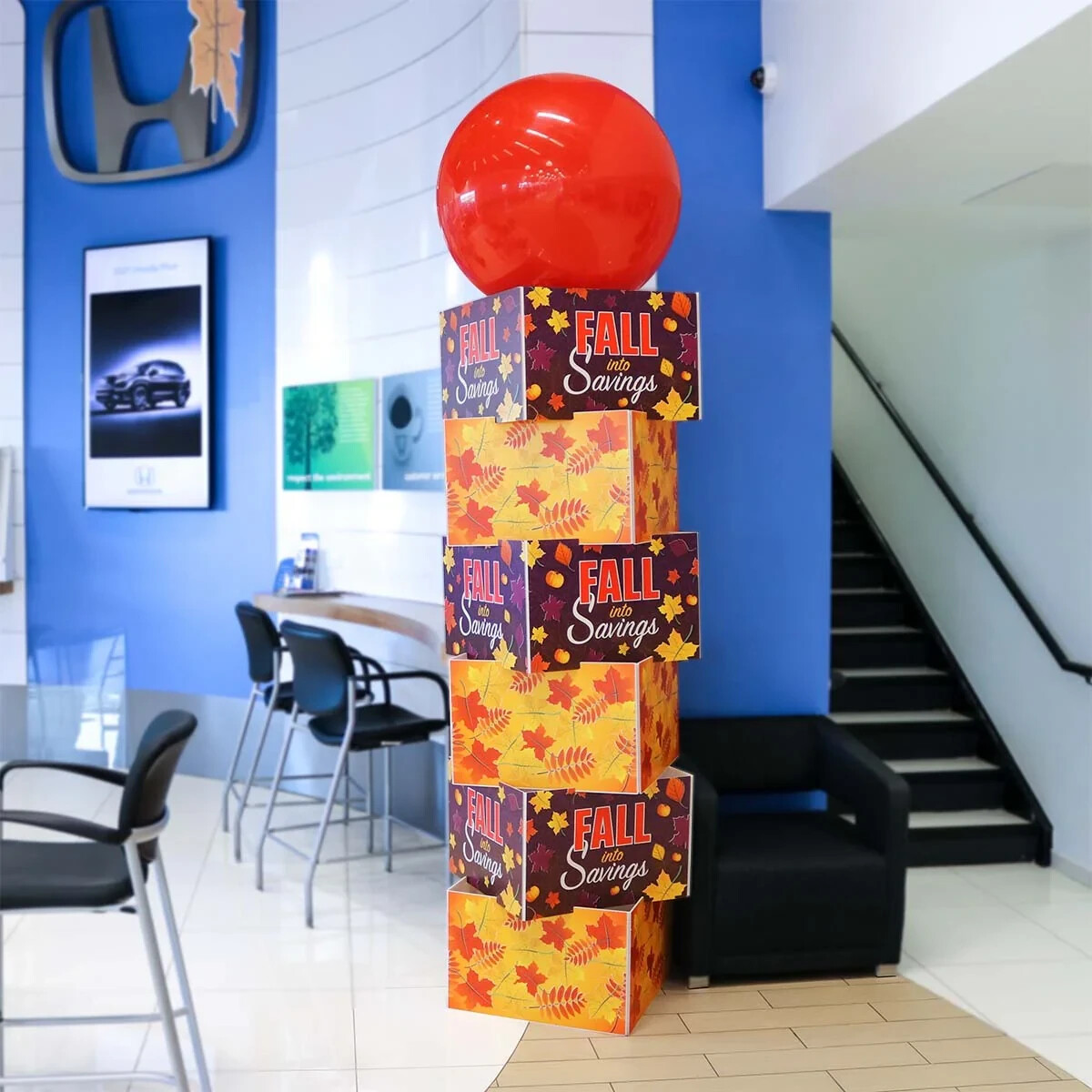 PermaShine Printed Balloon Tower Car Dealer Advertisement Sale Seasonal Holiday