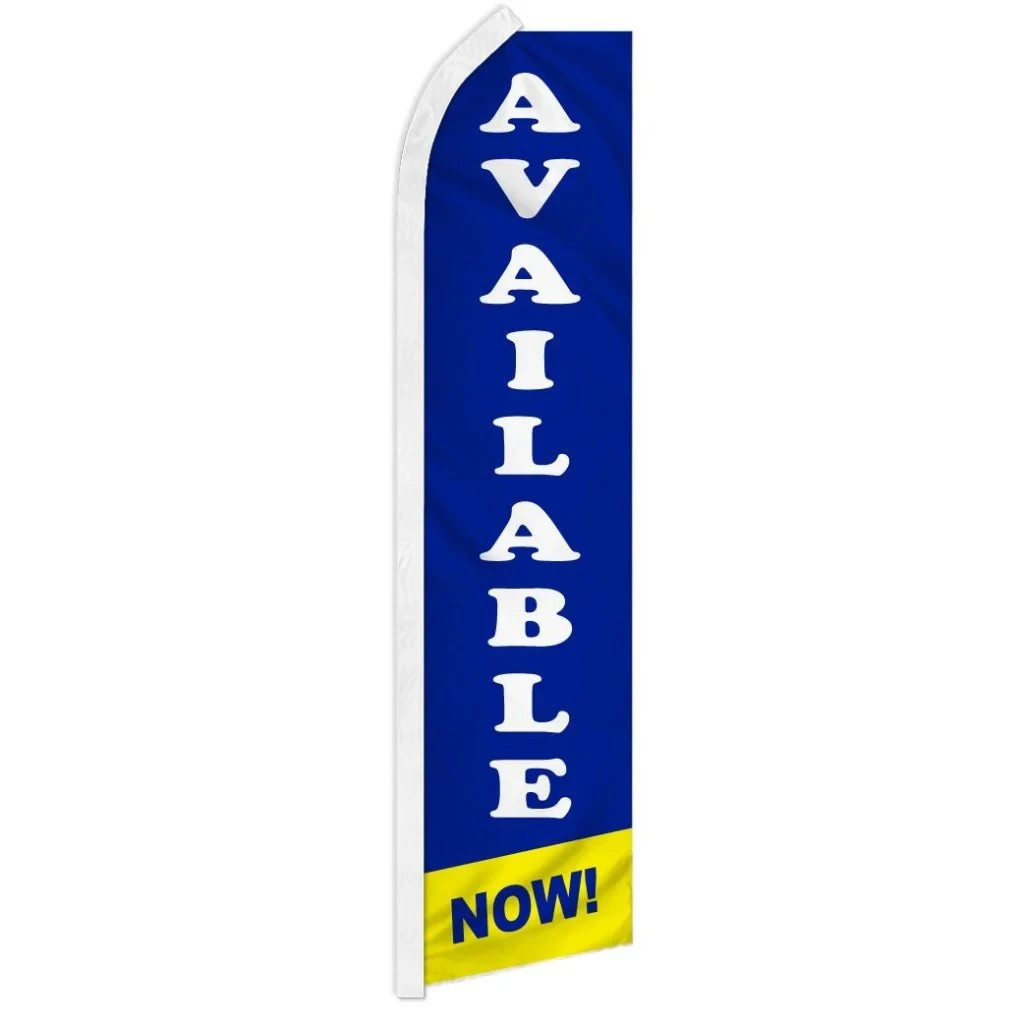 Available Now! Swooper Flutter Feather Advertising Apartments Lease Banner Flag