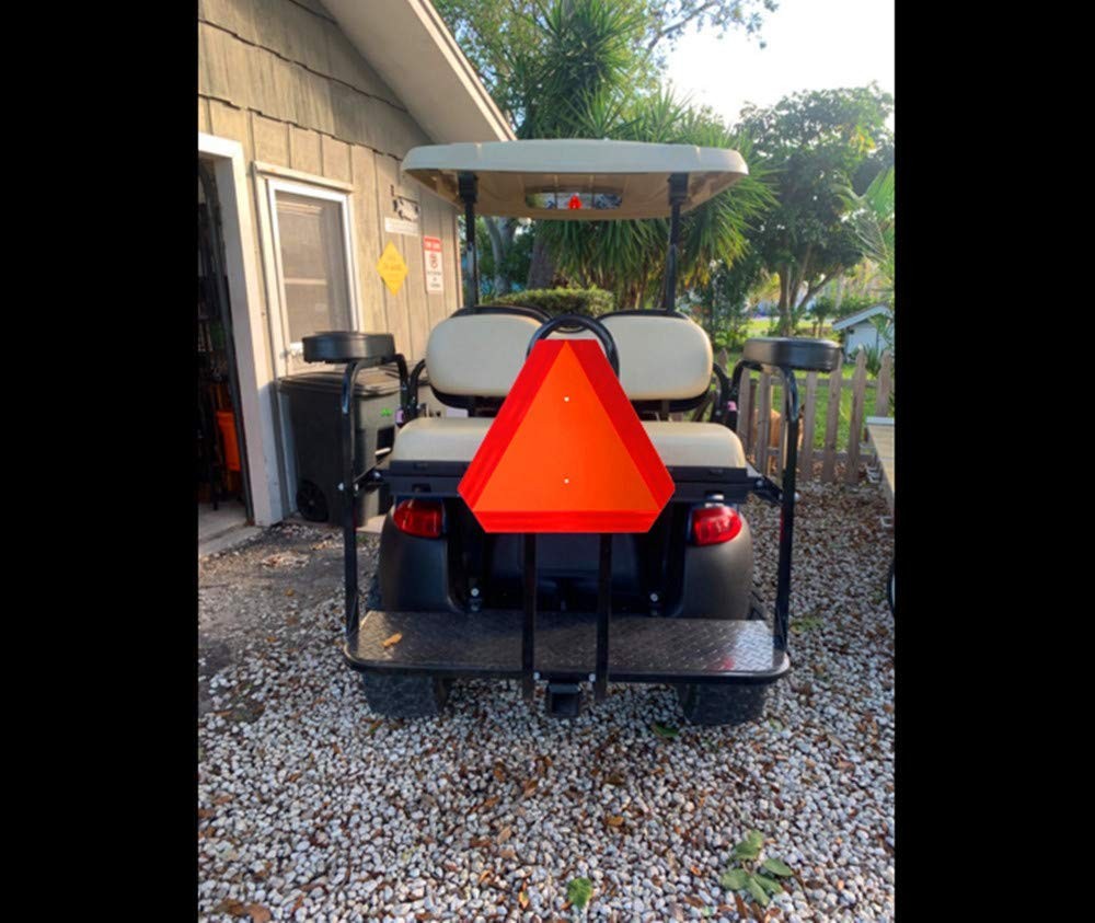 Slow Moving Vehicle Sign, Farm Triangle Safety Sign, Aluminum 14&Prime;x16&Prime; Enginee…