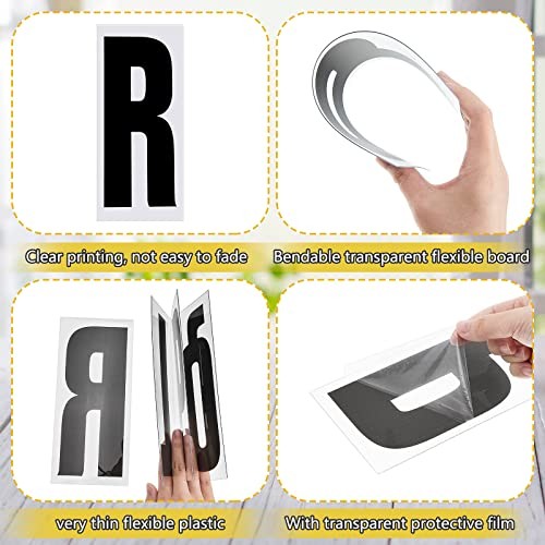 Jecery 400 Pcs Marquee Sign Letters Flexible Plastic 8 7/8&Prime;