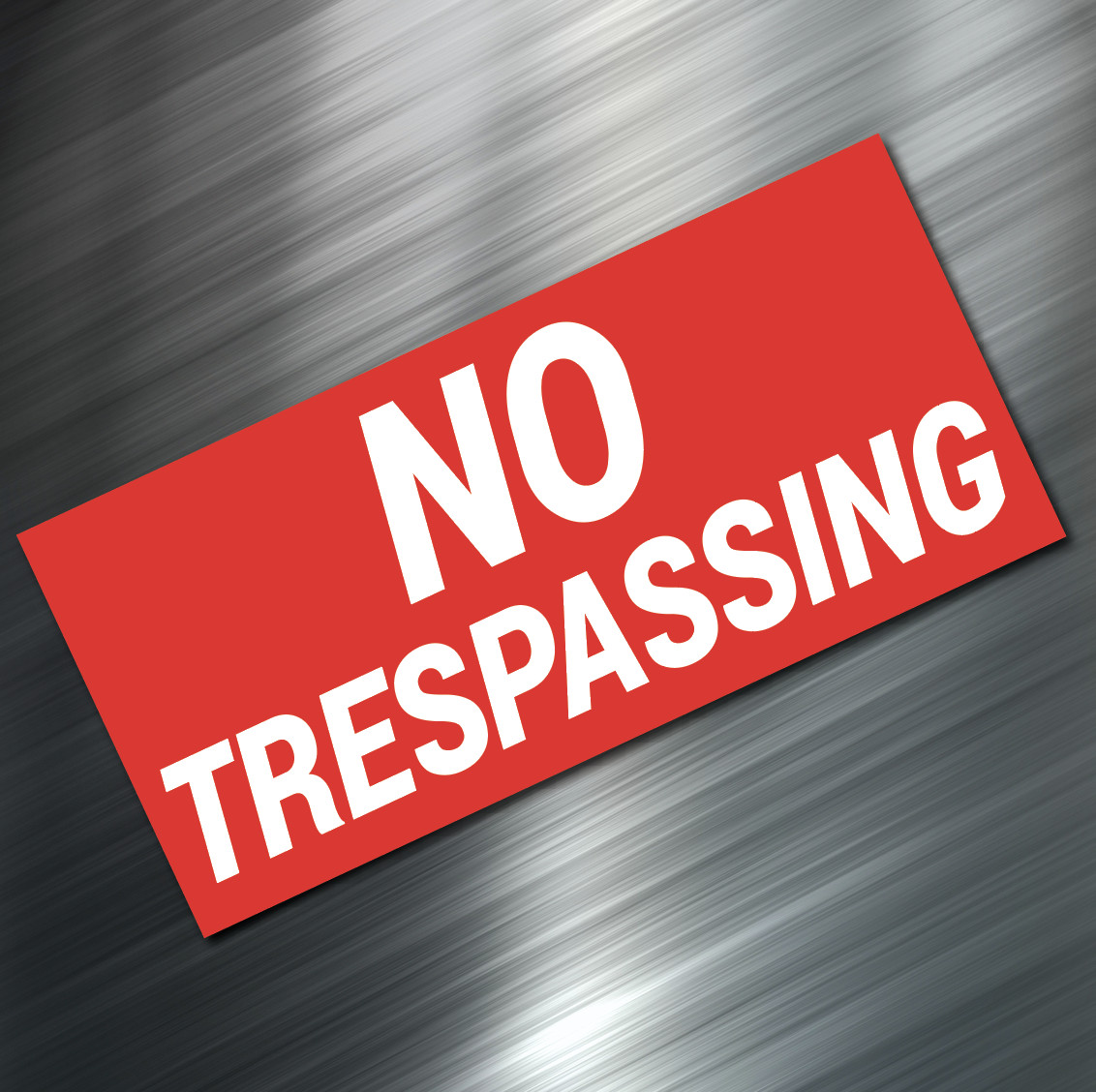 (1) NO TRESPASSING Sign Sticker Business Window Door Decal Store 2.75&Prime;x5.75&Prime; NEW