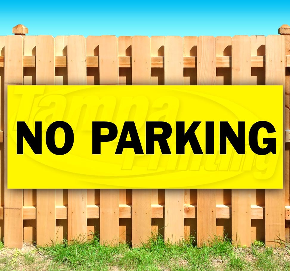NO PARKING Advertising Vinyl Banner Flag Sign Many Sizes Available USA