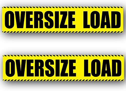 Oversize Load Truck Banner Sign w/Grommets – 2 Pack (12×60) Heavy Duty