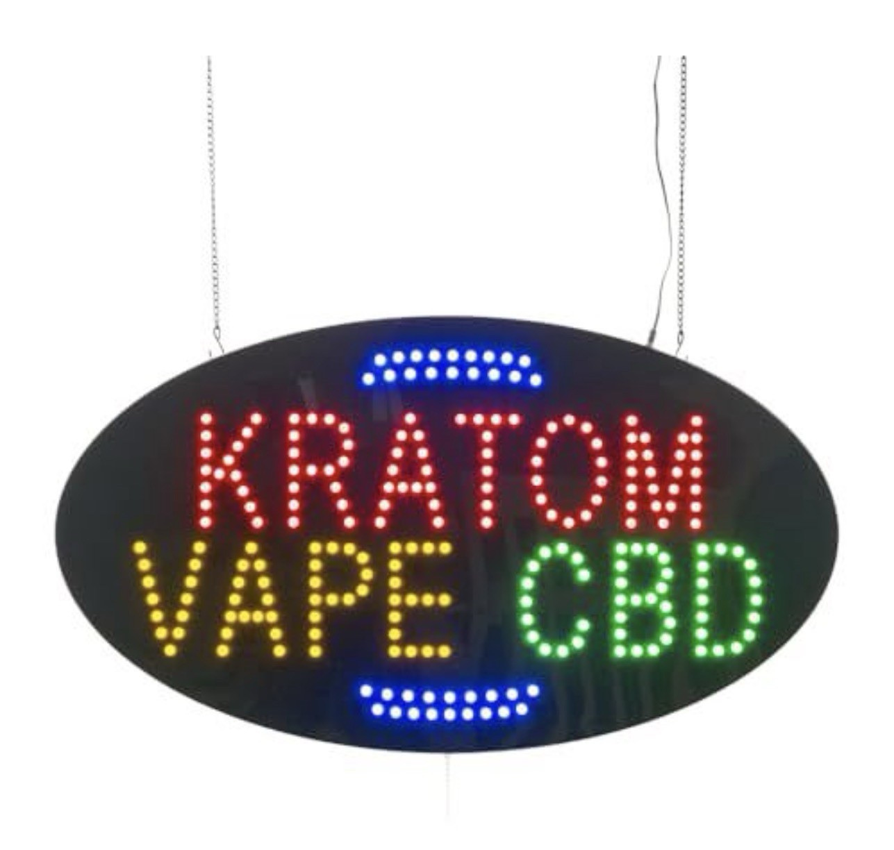 LED Hanging Illuminated Sign Multi-Color Acrylic 27×15&Prime;