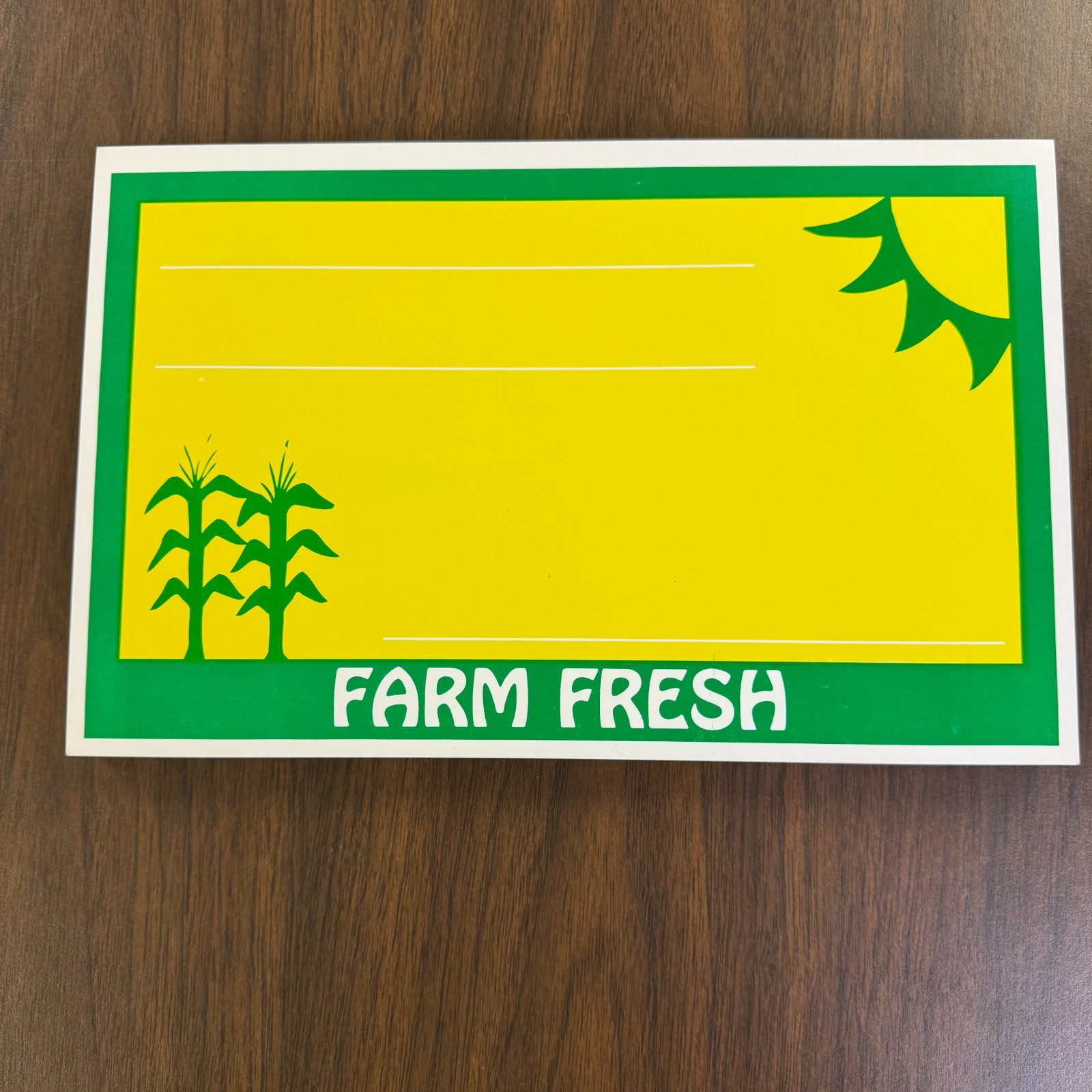 Farm Fresh Price Signs for Grocery Stores -11&Prime;w x 7&Prime;H- 60 pieces