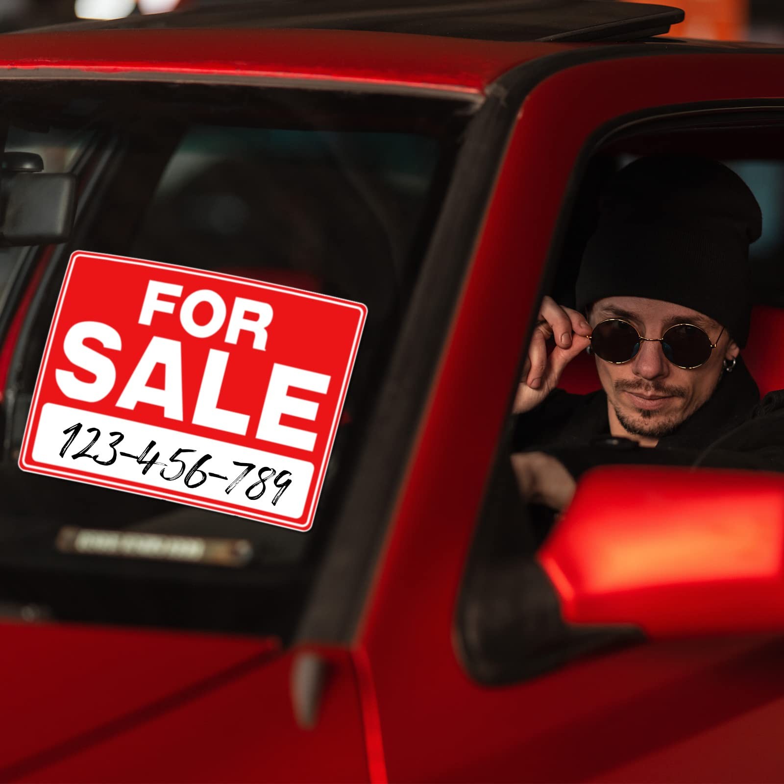For Sale Signs 25 Pcs 9 x 12 Inches Classic Waterproof Rust Free Stickers