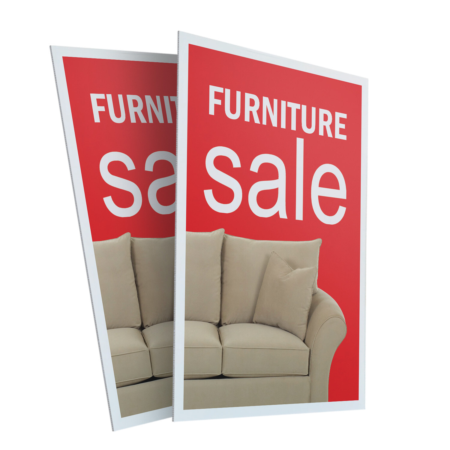 Furniture Sale 24&Prime; x 36&Prime; 2 Pack Of Store Sign Plastic Or Decal