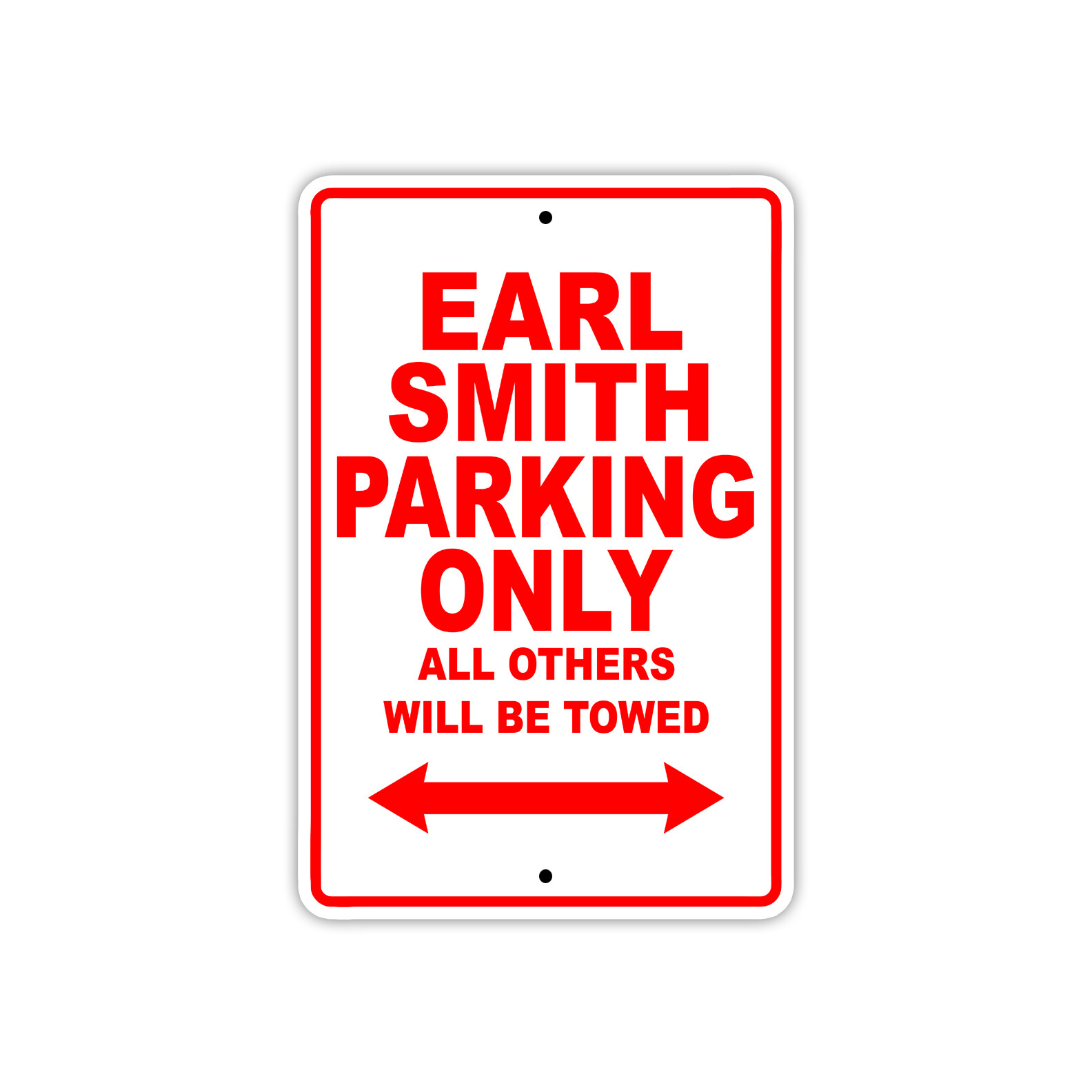 Earl Smith Parking Only Boat Ship Art Notice Decor Novelty Aluminum Metal Sign