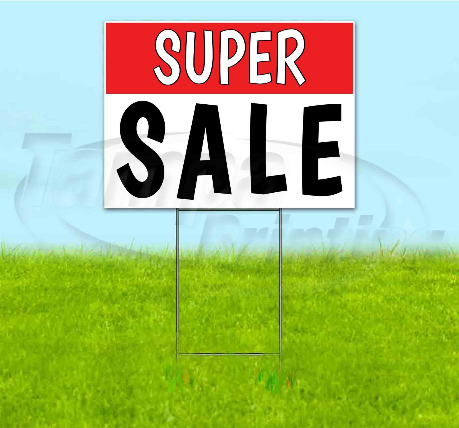 SUPER SALE 18×24 Yard Sign WITH STAKE Corrugated Bandit USA BUSINESS DEALERSHIP